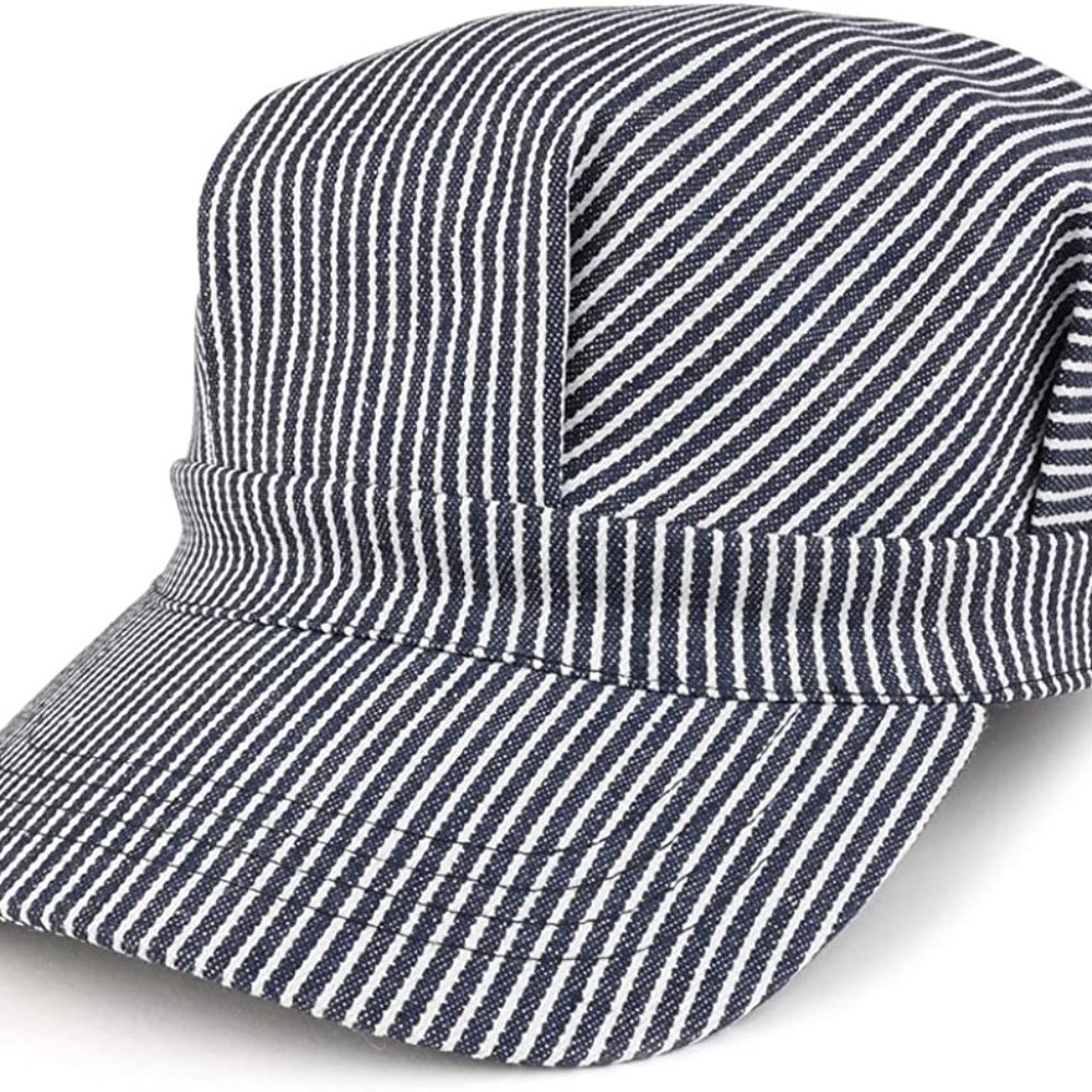 Engineer Cotton Cap Black $ White X large